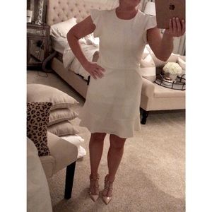 Express Ruffle Dress White